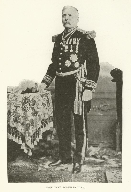 Prezident Porfirio Diaz (černobílá fotografie) od American Photographer