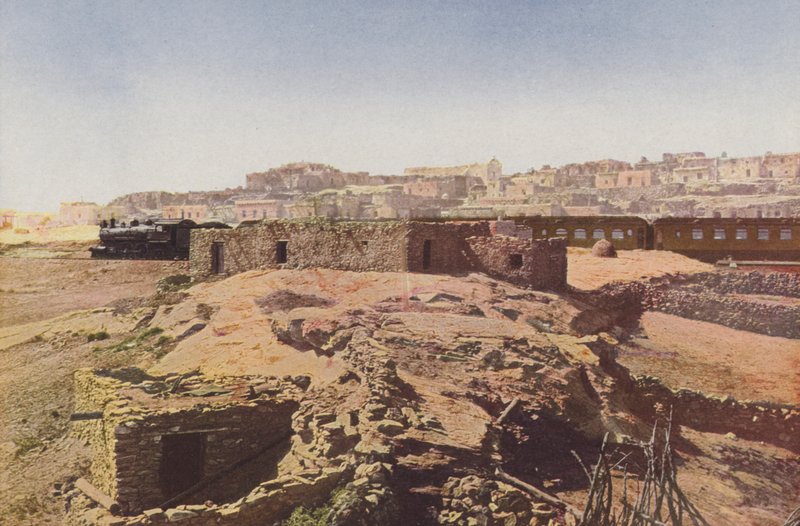 Pueblo Laguna, Nové Mexiko (kolorovaná fotografie) od American Photographer