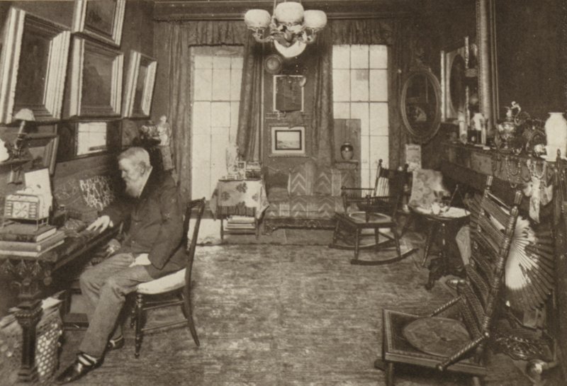 R. H. Stoddard, jeho dům v New Yorku (čb fotografie) od American Photographer
