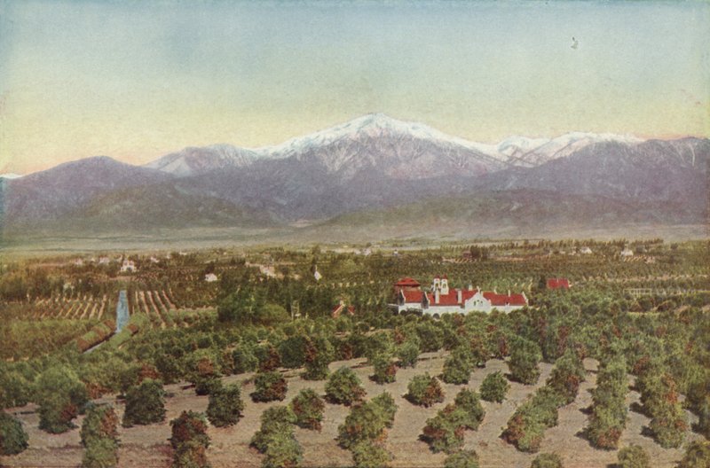 Redlands, Kalifornie, Pohled z Smiley Heights (barevná fotografie) od American Photographer