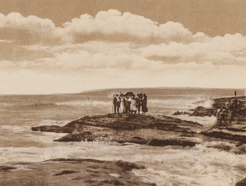 San Diego: Turtle Rock, La Jolla, poblíž San Diega (čb fotografie) od American Photographer