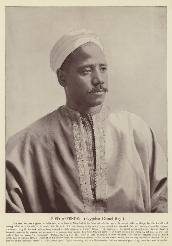 Sied Affende, egyptský velbloudí chlapec od American Photographer
