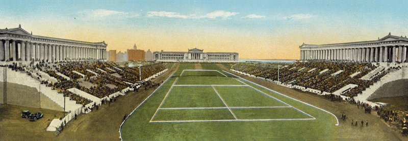 Soldiers Field a New Field Museum (barevné foto) od American Photographer