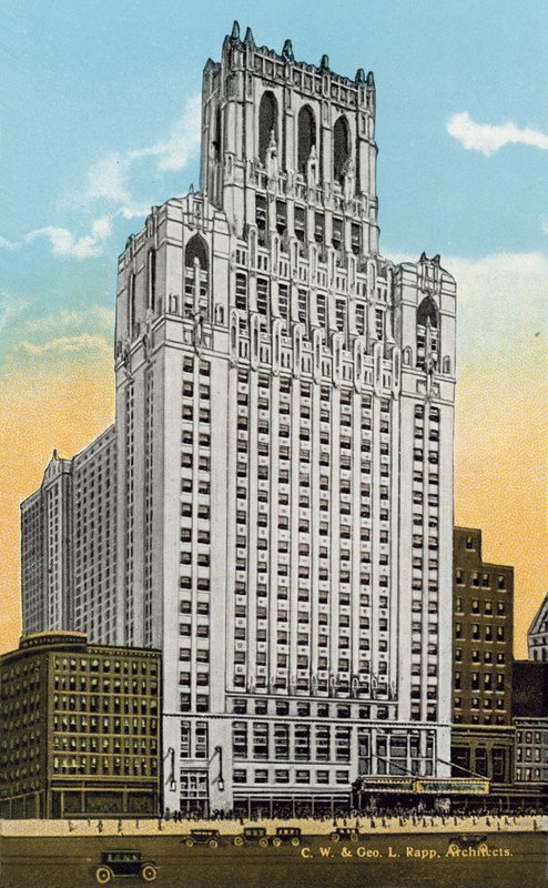 The New United Masonic Temple (barevná fotografie) od American Photographer