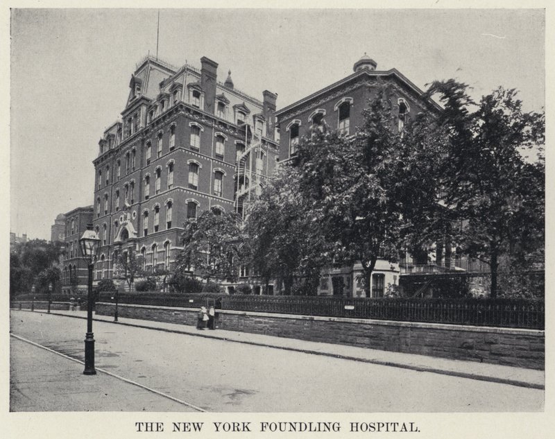 The New York Foundling Hospital (černobílá fotografie) od American Photographer