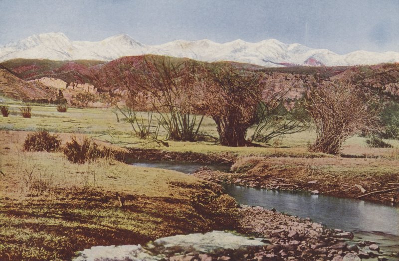 Snowy Range, poblíž Trinidadu, Colorado (kolorovaná fotografie) od American Photographer