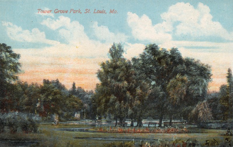 Tower Grove Park, St Louis, Mo (barevné foto) od American Photographer