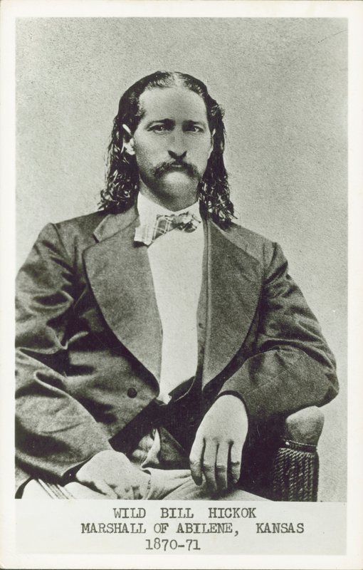 Divoký Bill Hickok, pistolník, gambler a zákonodárce amerického západu (černobílé foto) od American Photographer