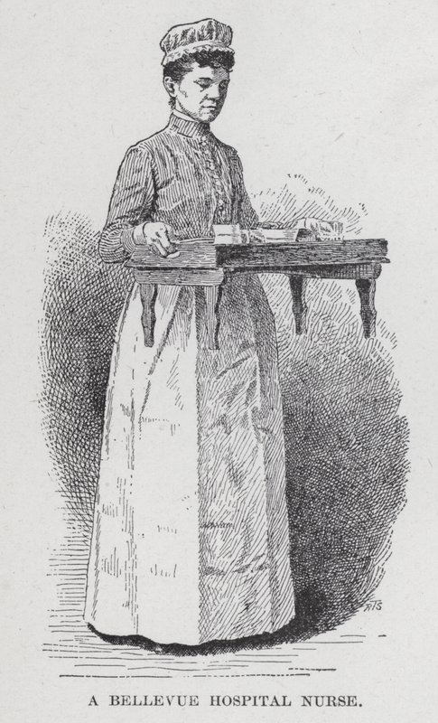 Zdravotní sestra v nemocnici Bellevue (litho) od American School