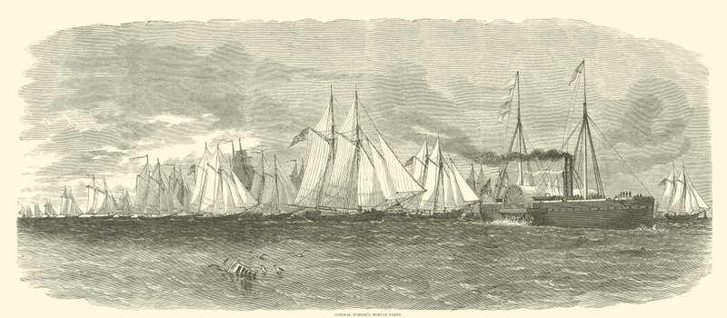 Minometná flotila admirála Porterse, 1862 od American School