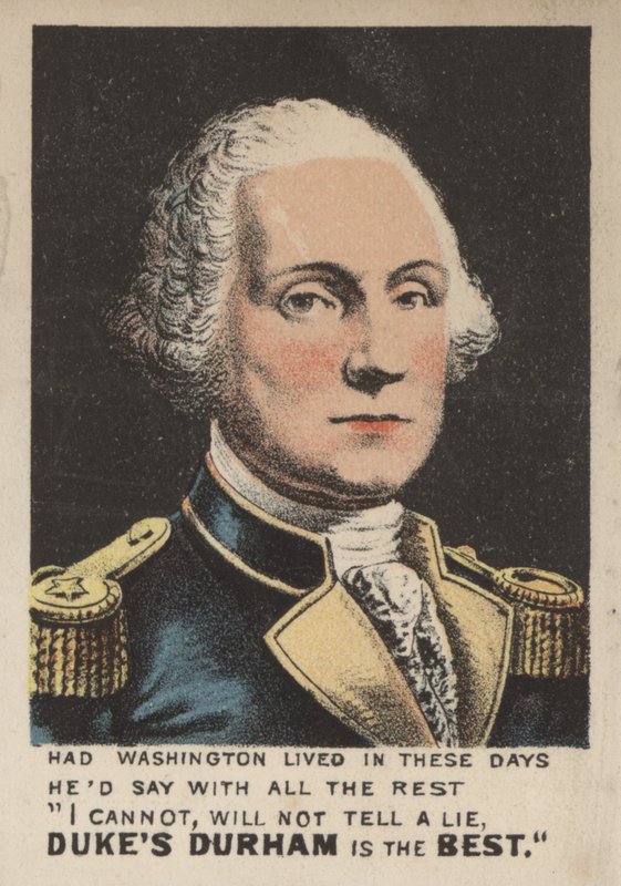 Reklama na tabák Duke of Durham (barva lito) od American School