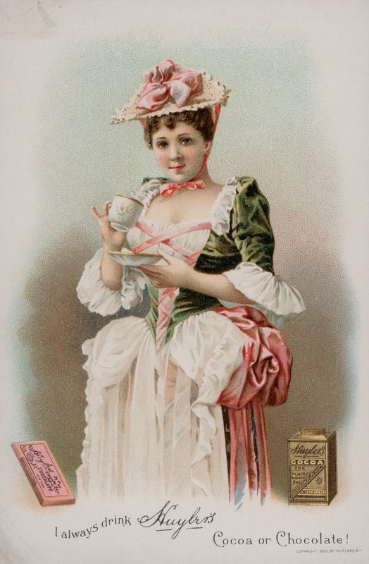 Reklama na kakao a čokoládu na pití Huyler, 1893 od American School