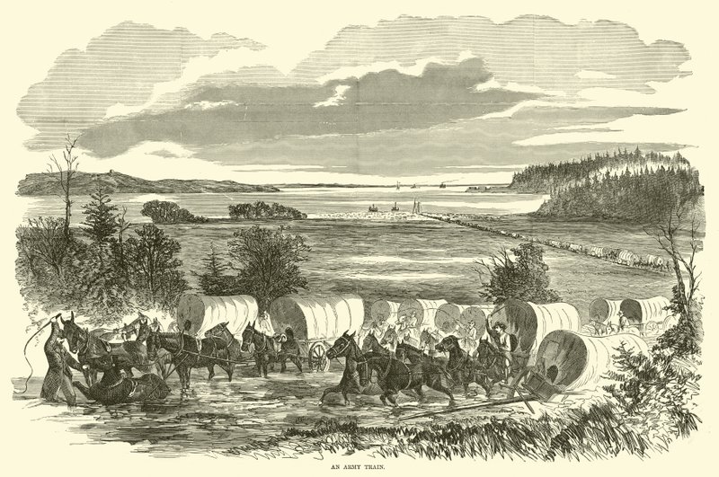 Vojenský vlak, listopad 1862 od American School