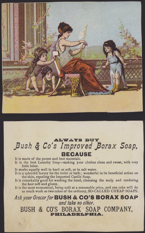 Starověké řecké nebo římské děti s matkou (chromolitho) od American School