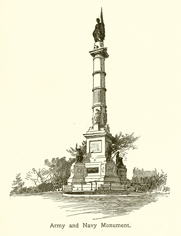 Památník armády a námořnictva, Boston Common od American School