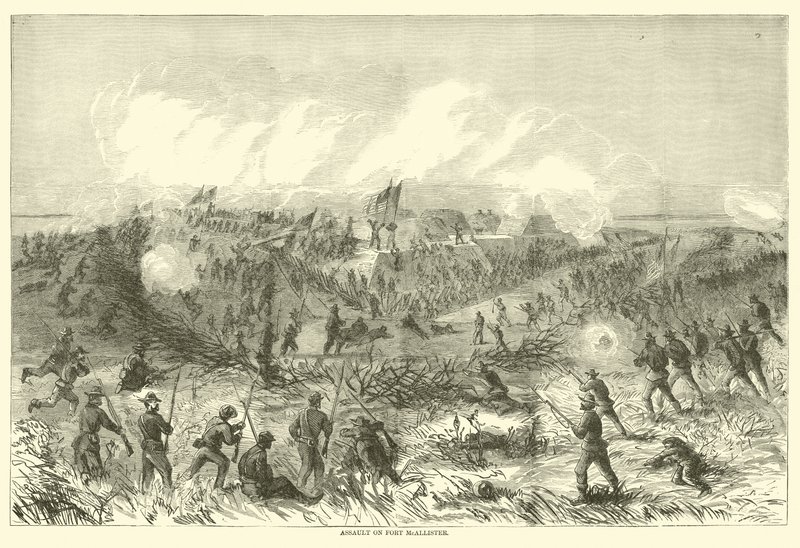 Útok na Fort McAllister, prosinec 1864 od American School