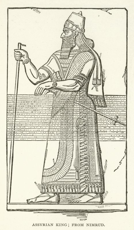 asyrský král; z Nimrudu od American School