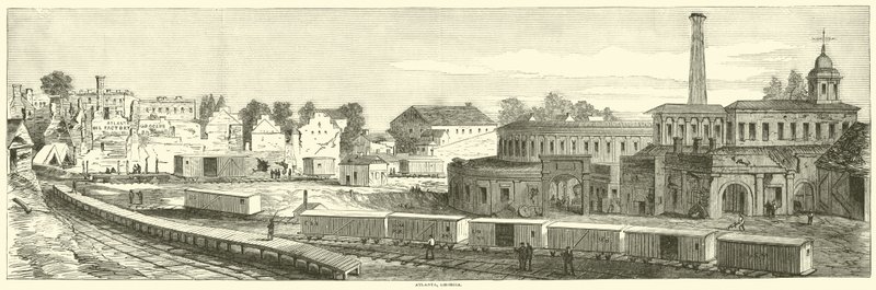 Atlanta, Georgia, září 1864 od American School
