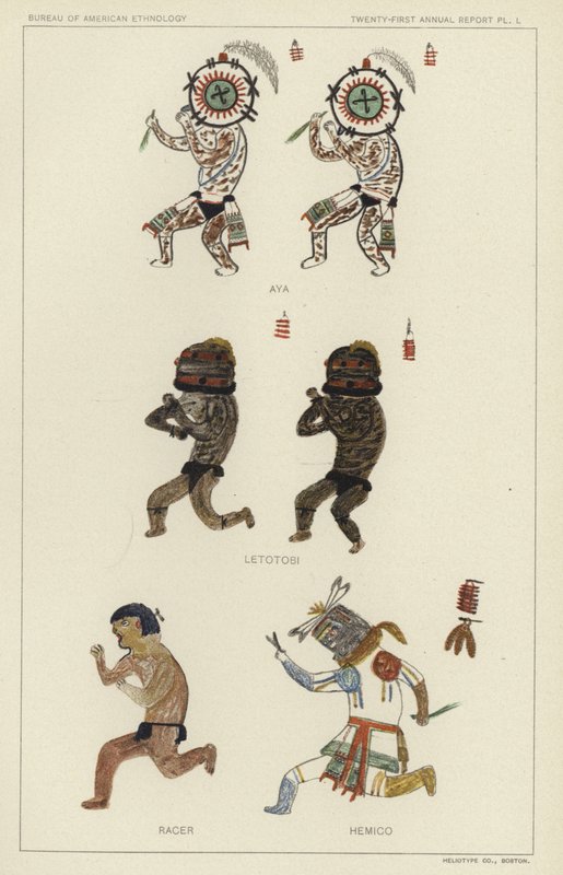 Aya, Letotobi, Racer, Hemico (barevná litografie) od American School