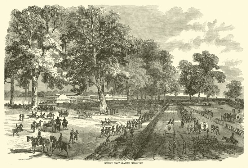 Banksova armáda opouští Simmsport, květen 1863 od American School