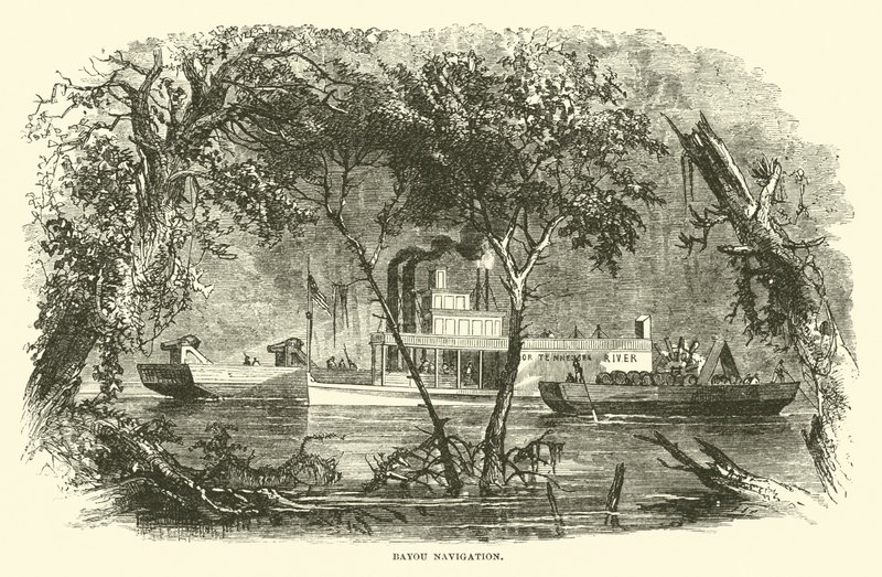 Bayou Navigation, březen 1863 od American School