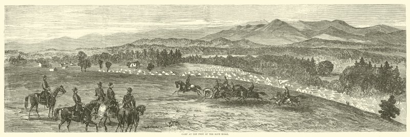 Tábor na úpatí Blue Ridge, říjen 1863 od American School