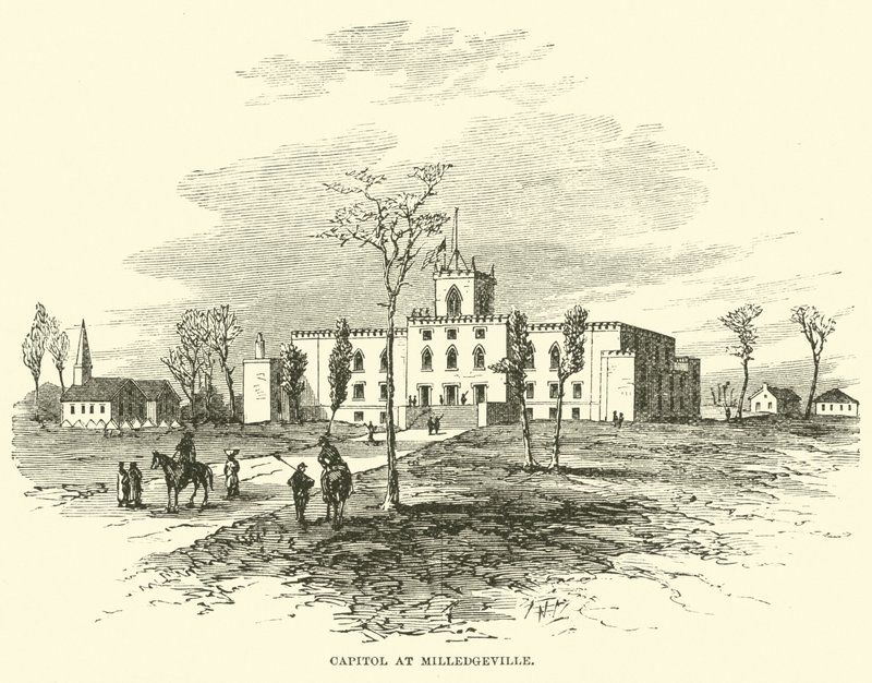 Capitol v Milledgeville, listopad 1864 od American School