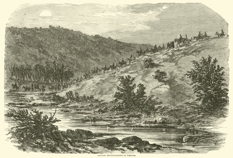 Průzkum kavalérie ve Virginii, září 1862 od American School