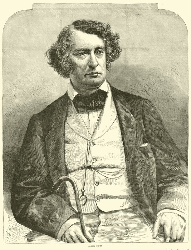 Charles Sumner, březen 1864 od American School