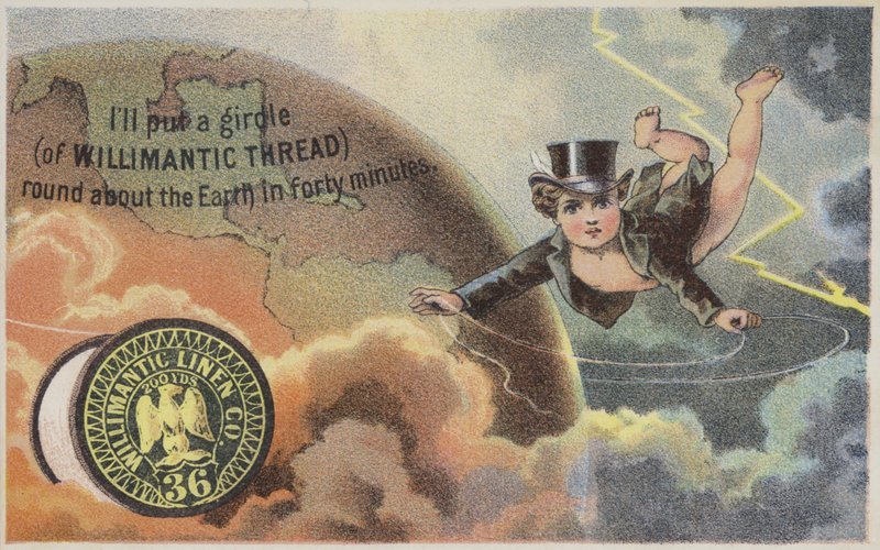 Cherub létající kolem Země od American School