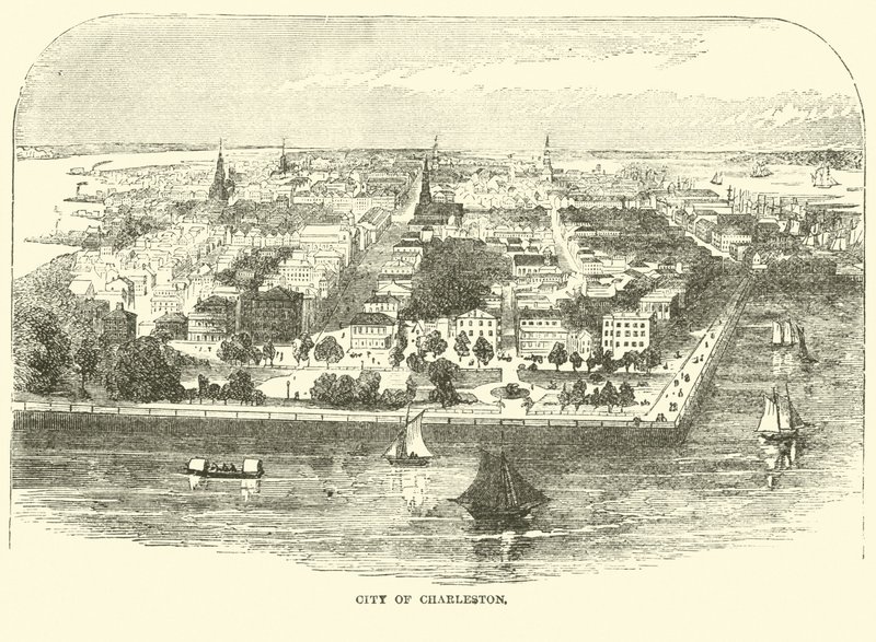 Město Charleston, květen 1862 od American School