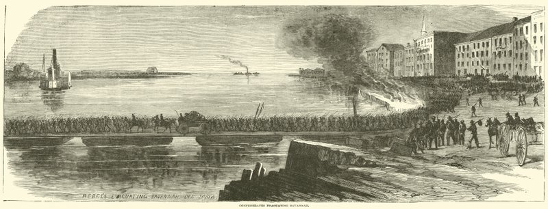 Konfederace evakuují Savannah, prosinec 1864 od American School