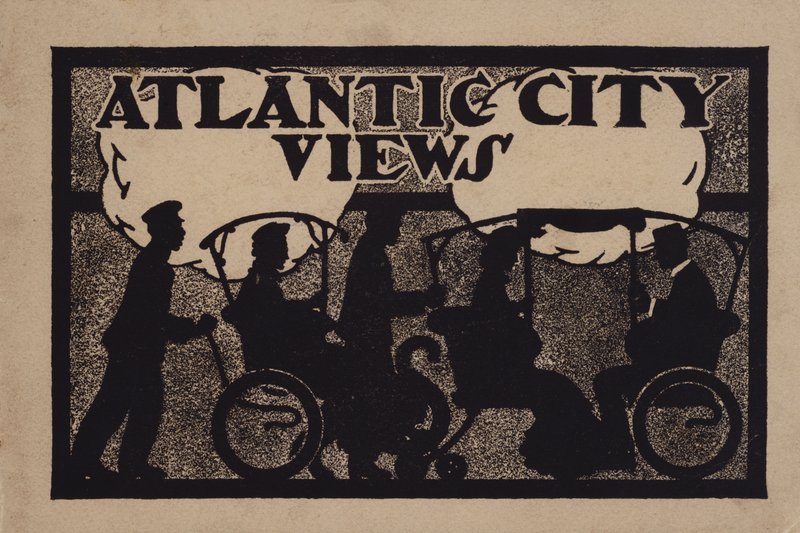 Ilustrace na obálce časopisu Atlantic City Views od American School