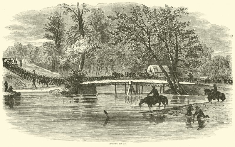 Crossing the NY, květen 1864 od American School