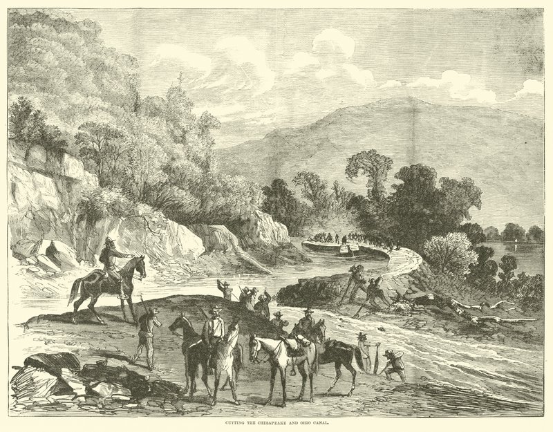 Přeříznutí kanálu Chesapeake a Ohio, červenec 1864 od American School