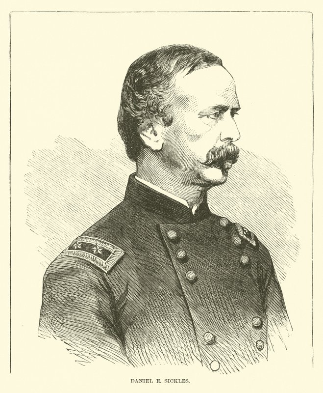 Daniel E Sickles, květen 1863 od American School
