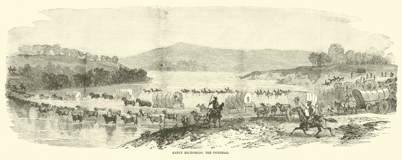 Brzy překročení Potomacu, červenec 1864 od American School