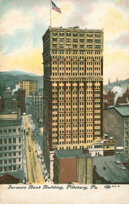 Farmers Bank Building, Pittsburgh, Pennsylvania, USA (barevné lito) od American School
