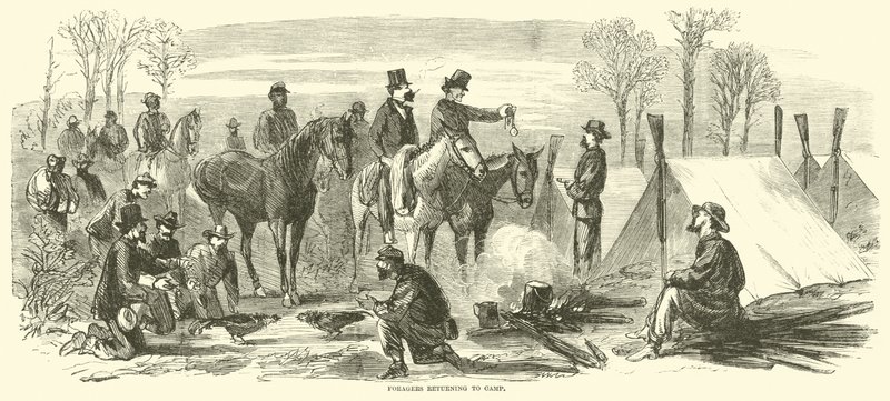 Sběrači se vracejí do tábora, březen 1865 od American School