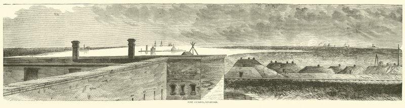 Fort Jackson, Savannah, prosinec 1864 od American School