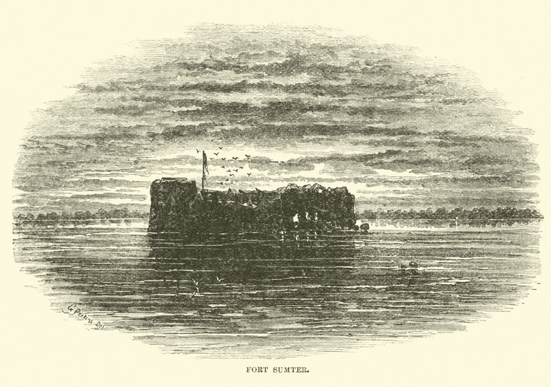 Fort Sumter, květen 1862 od American School