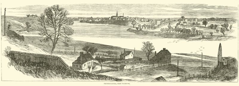 Fredericksburg, z Falmouth, listopad 1862 od American School