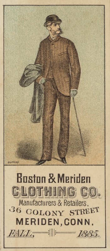 Gentleman stojící s hůlkou od American School