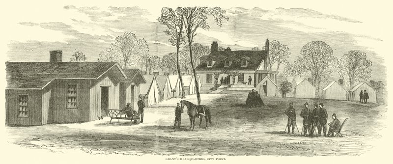 Grants Headquarters, City Point, leden 1865 od American School