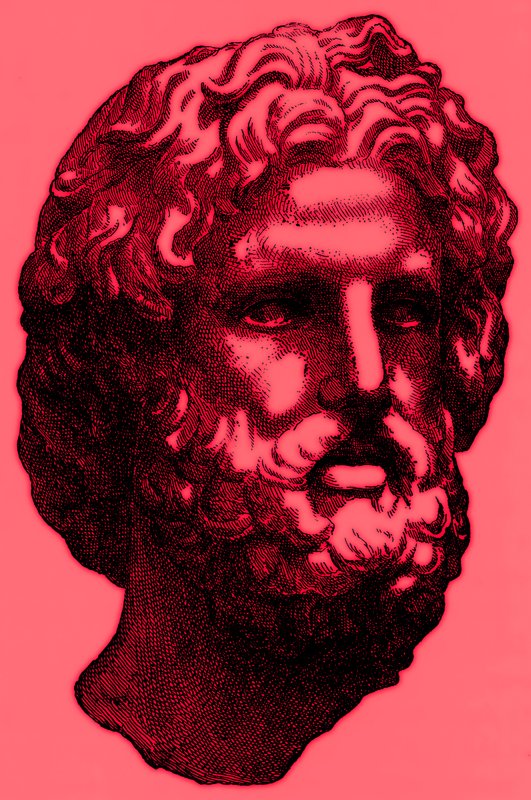 Head of Zeus, ilustrace z Dějiny Řecka od Victora Duruye, publikoval 1890 (digitálně vylepšený obrázek) od American School