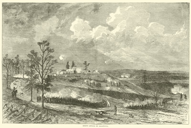 Hoods útok na Allatoonu, říjen 1864 od American School