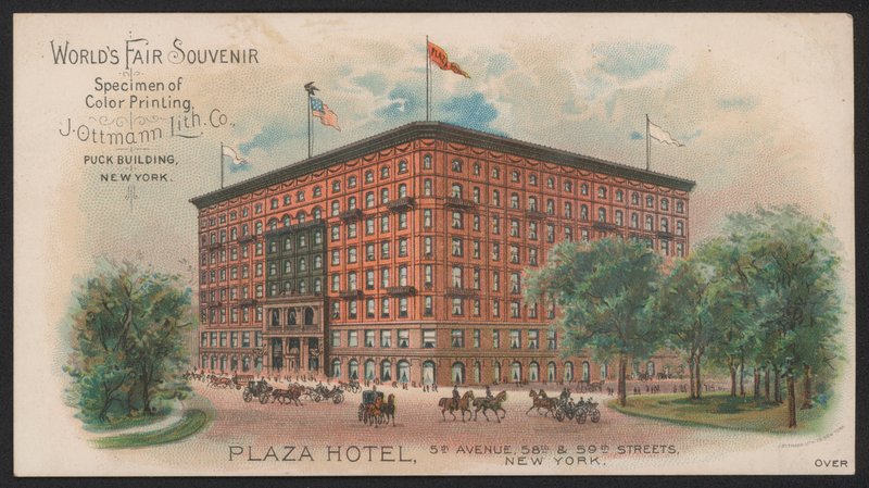 Hotel Trade Card (barevné rytí) od American School
