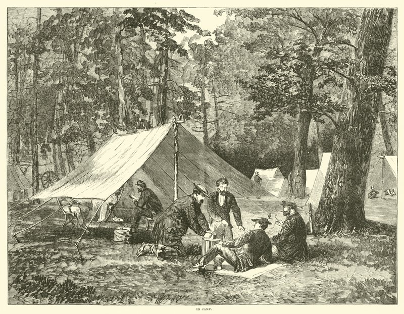 V táboře, červenec 1863 od American School