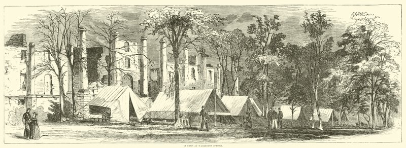 V táboře ve Warrenton Springs, říjen 1863 od American School