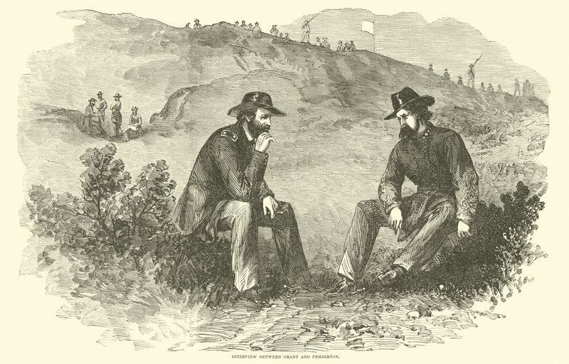 Rozhovor mezi Grantem a Pembertonem, červenec 1863 od American School